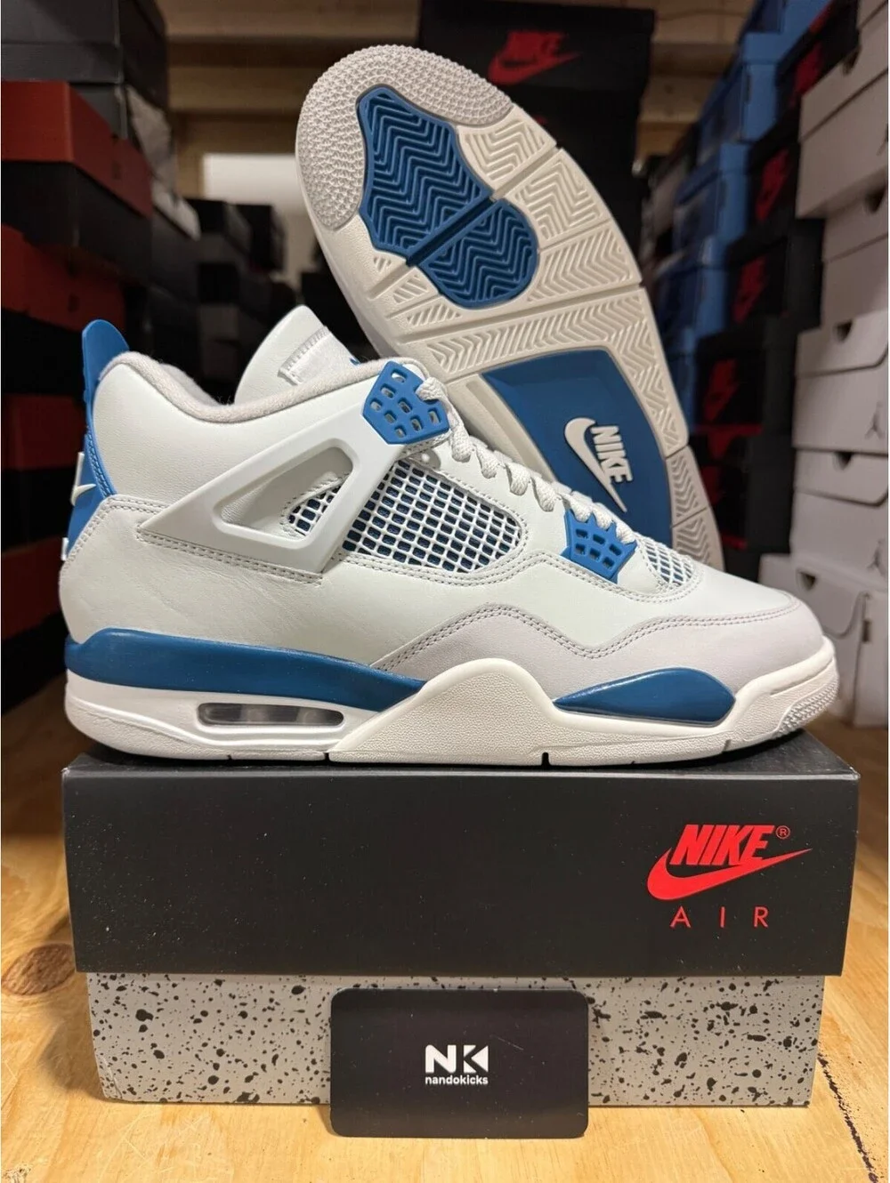 Air Jordan 4 Retro 'Military Blue' 2024 FV5029-141 BRAND NEW MENS SIZE 12